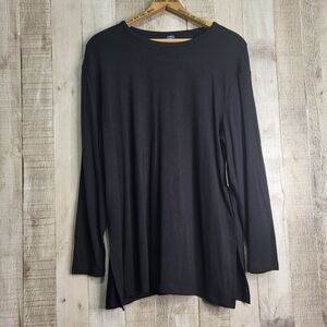 Old Navy Luxe Black Long Sleeve Top